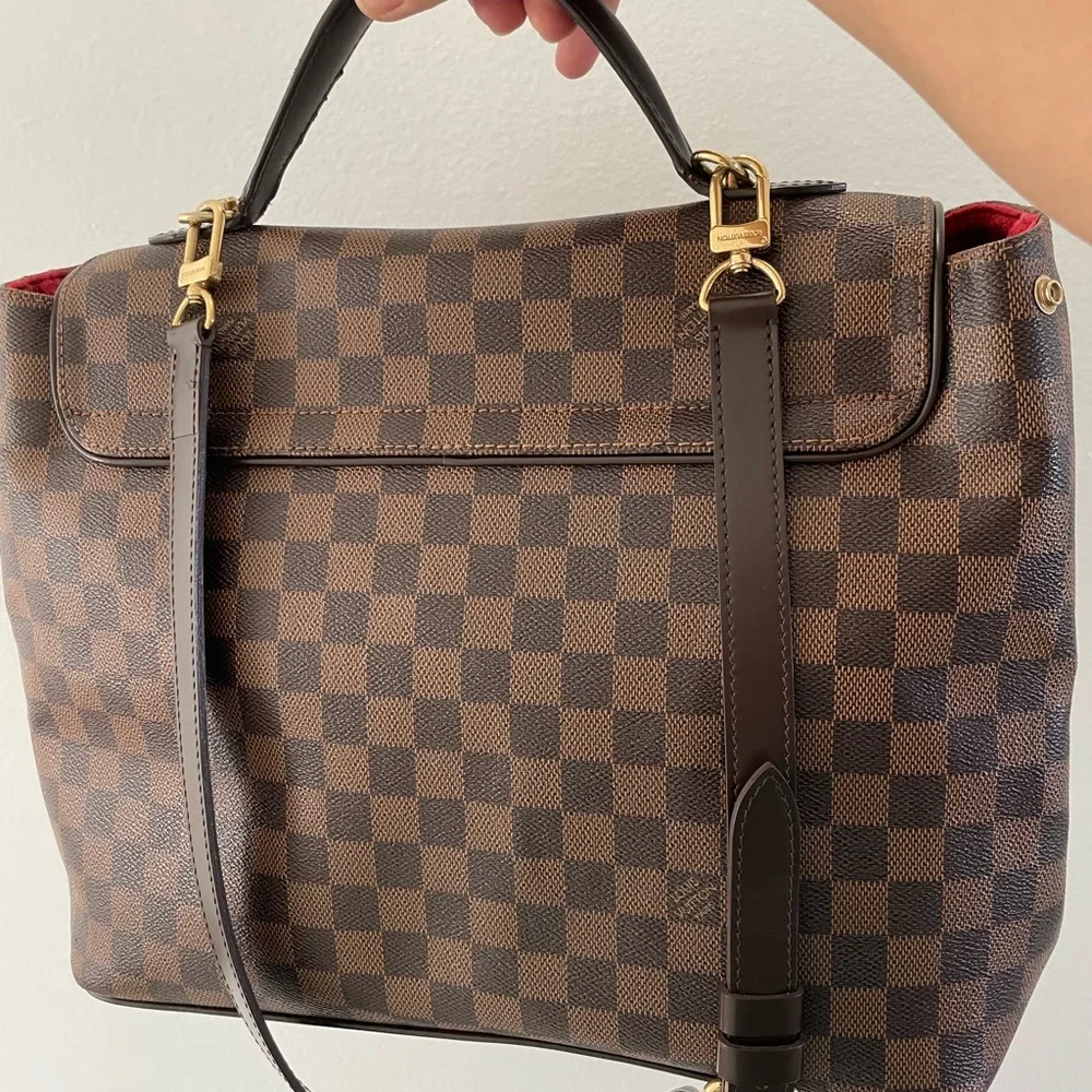 Authentic Louis Vuitton Damier ebene bergamo GM bag - Picture 3 of 11
